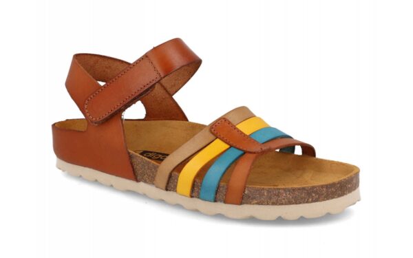 SANDALIA BIO PARA SEÑORA EN PIEL VARIOS COLORES 2CM-FABRICADO EN ESPAÑA - Imagen 3