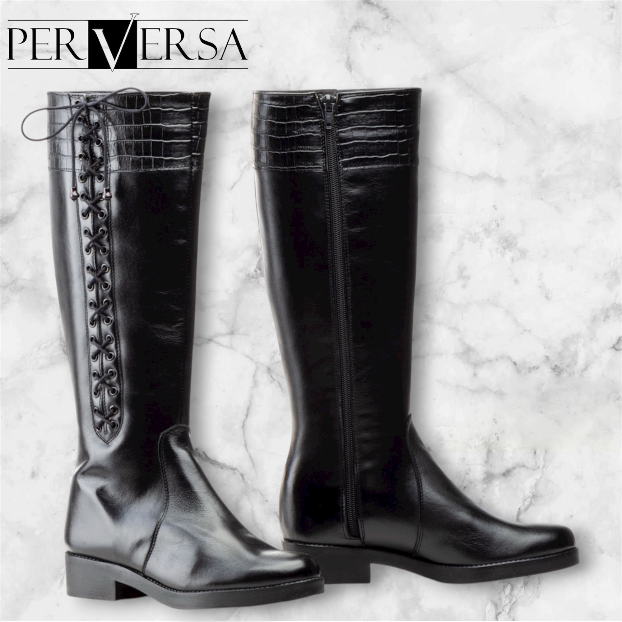 1029 Bota en piel de color negro, fabricada en España tallas 36 al 41.