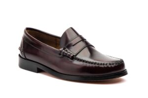 Shop 2 Mocasín de piel para hombre modelo 1003 color vino elegante y artesanal
