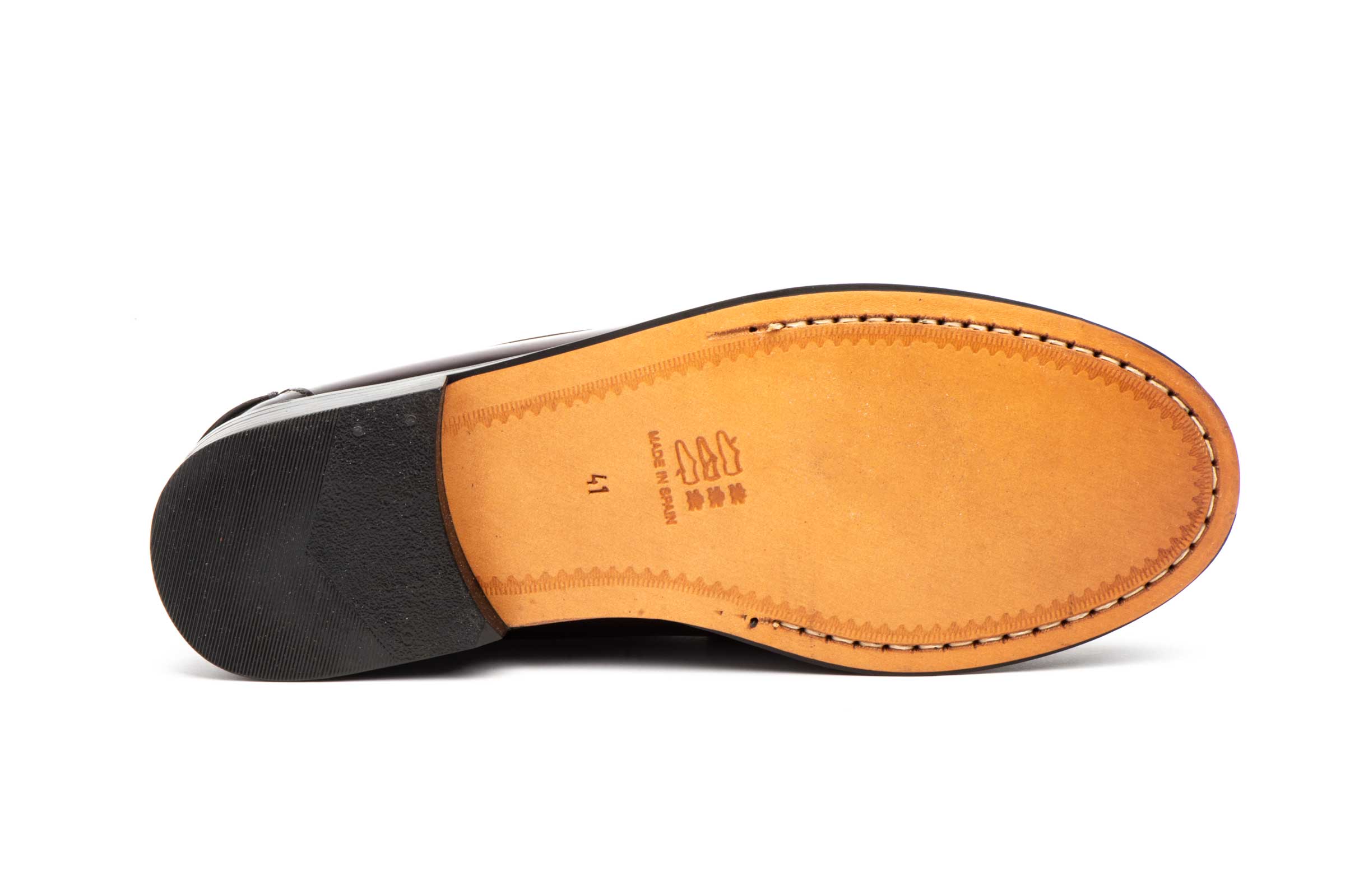 Mocasín de piel para hombre modelo 1003 color vino elegante y artesanal 4 Mocasín de piel para hombre modelo 1003 color vino elegante y artesanal - Image 4