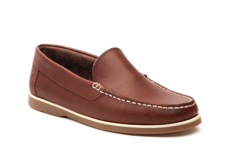 mocasin de piel hombre modelo 1007 marrón