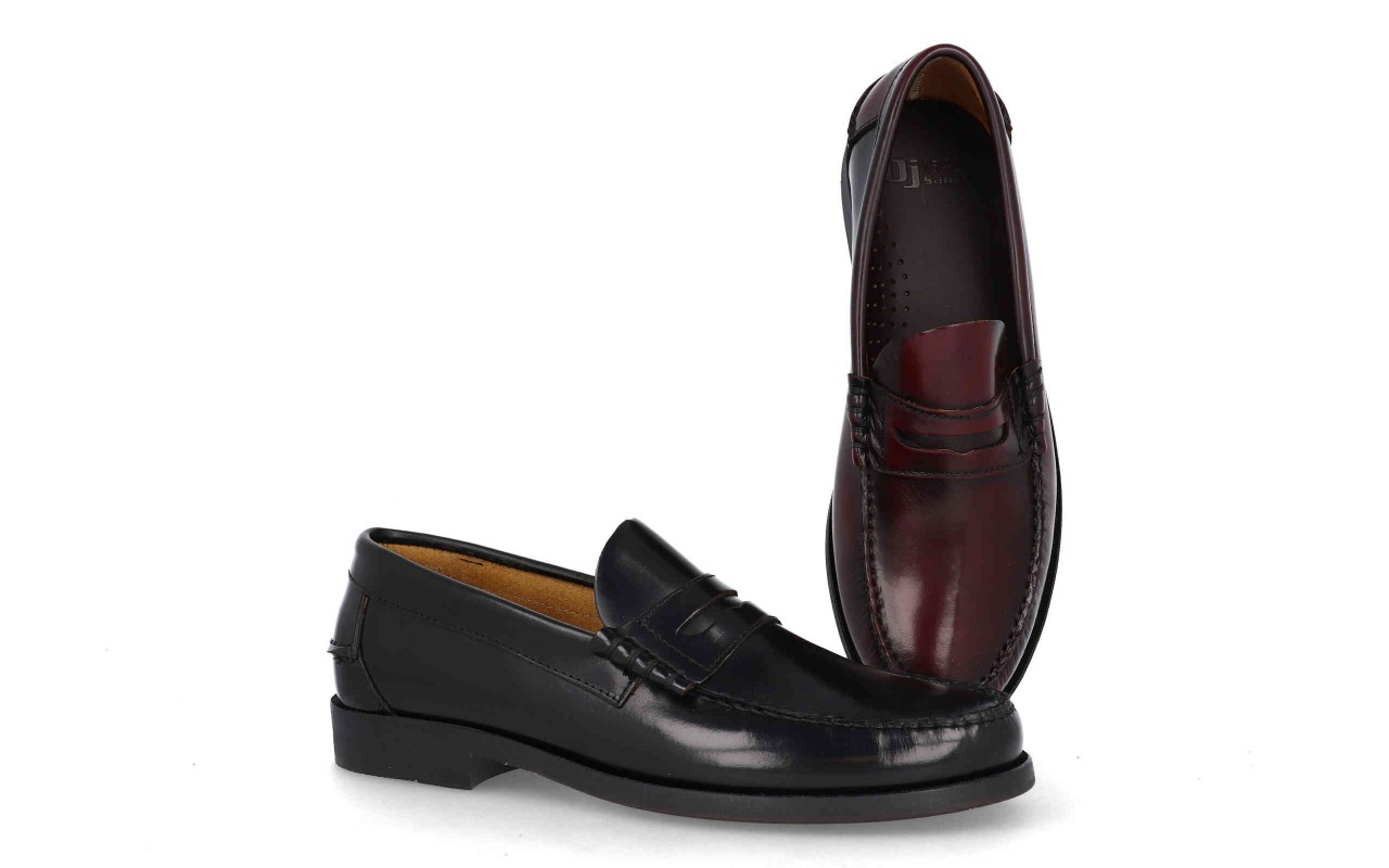 Mocasín caballero piel florentik modelo 1013 con suela de cuero fabricado en España 1 mocasín caballero piel florentik modelo 1013