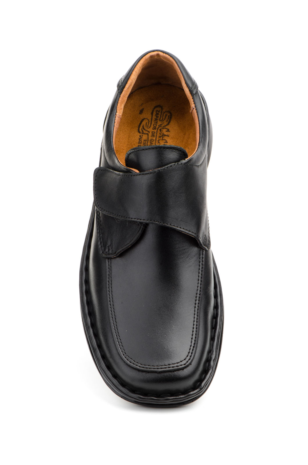 Zapato de caballero en piel tipo crispino con velcro modelo 60300 fabricado en España 4 Zapato de caballero en piel tipo crispino con velcro modelo 60300 fabricado en España - Imagen 4