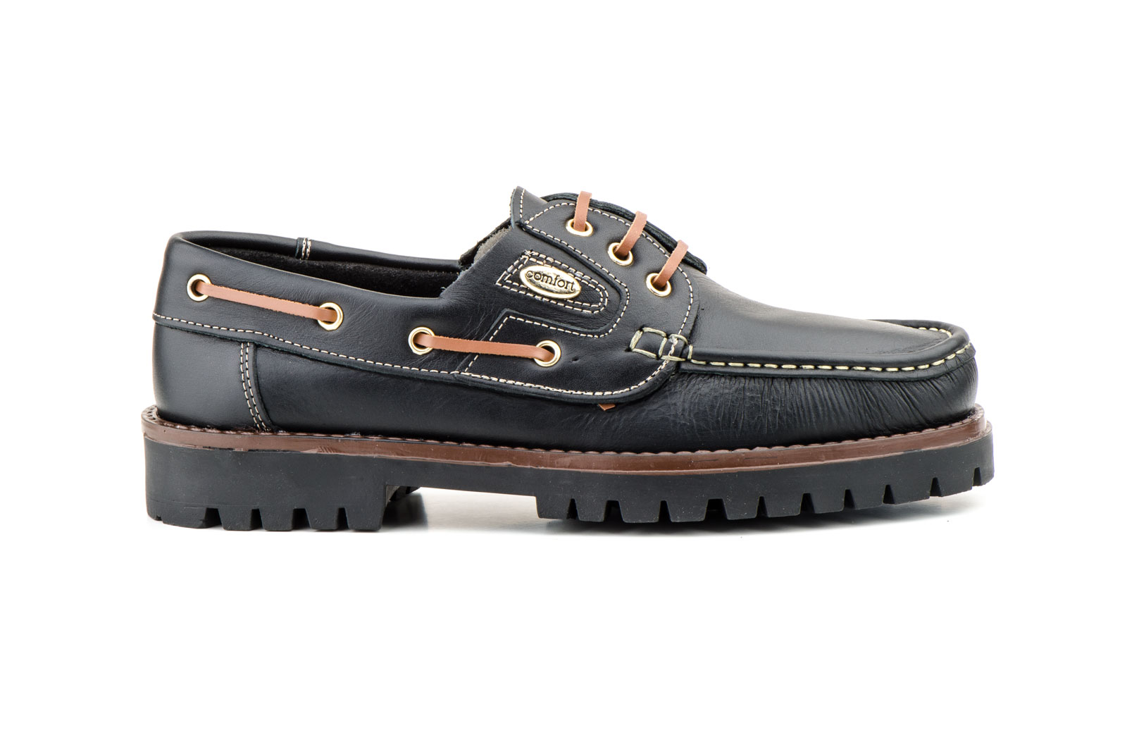 Zapato de piel para hombre modelo 452 negro cómodo y resistente 4 Zapato de piel para hombre modelo 452 negro cómodo y resistente - Image 4