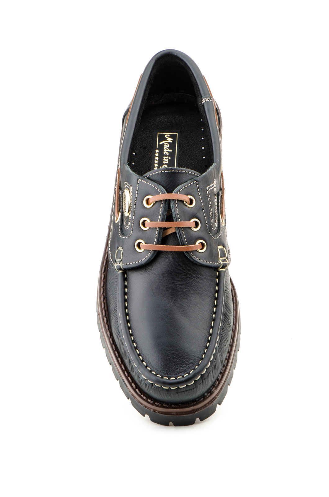 Zapato de piel para hombre modelo 452 negro cómodo y resistente 3 Zapato de piel para hombre modelo 452 negro cómodo y resistente - Image 3