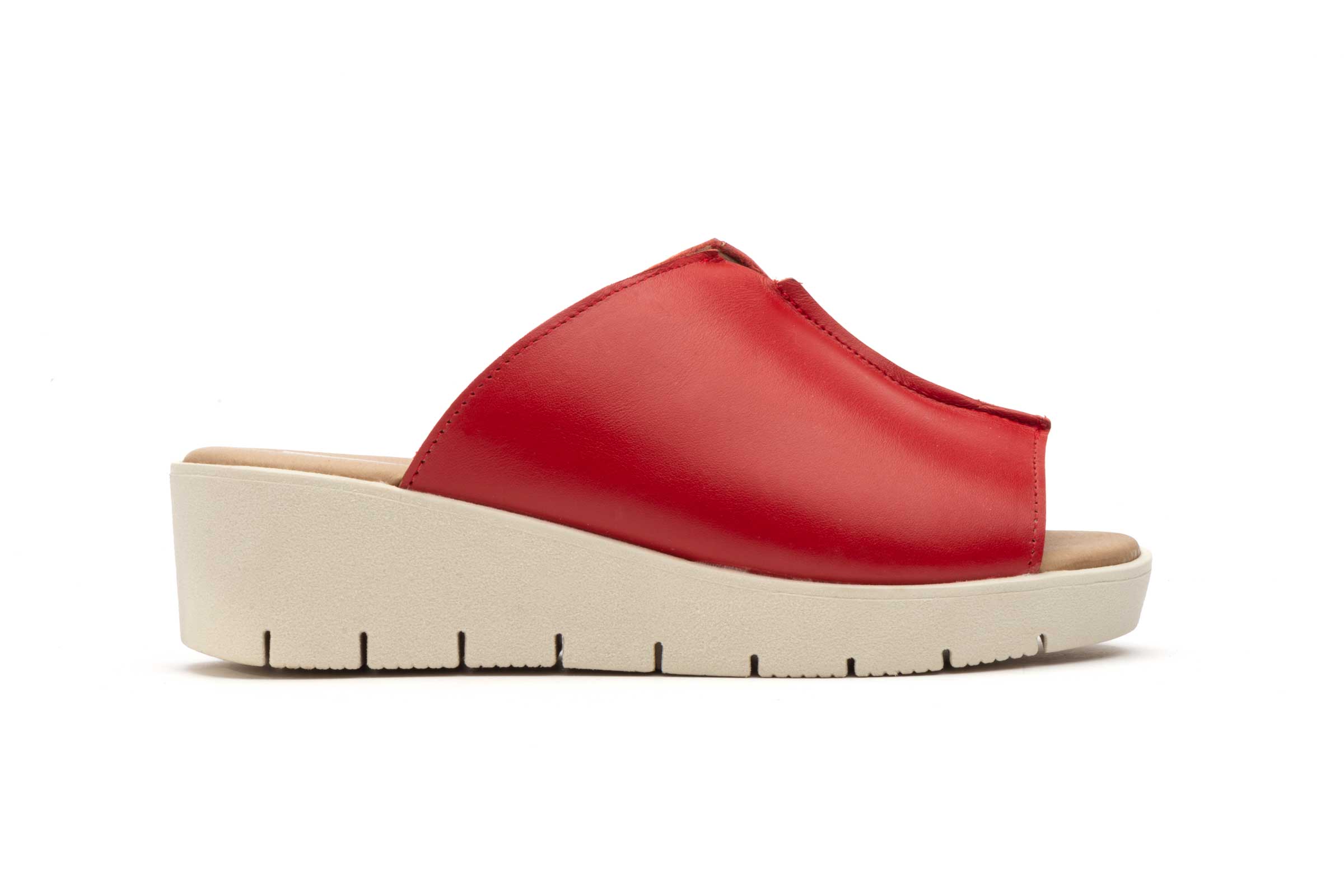 Sandalia de piel para mujer modelo 131 en Rojo cómoda y transpirable 5 Sandalia de piel para mujer modelo 131 en Rojo cómoda y transpirable - Image 5