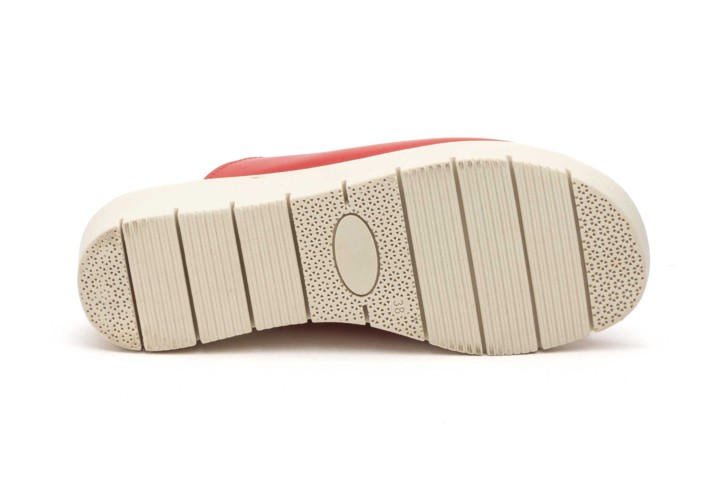 Sandalia de piel para mujer modelo 131 en Rojo cómoda y transpirable 4 Sandalia de piel para mujer modelo 131 en Rojo cómoda y transpirable - Image 4