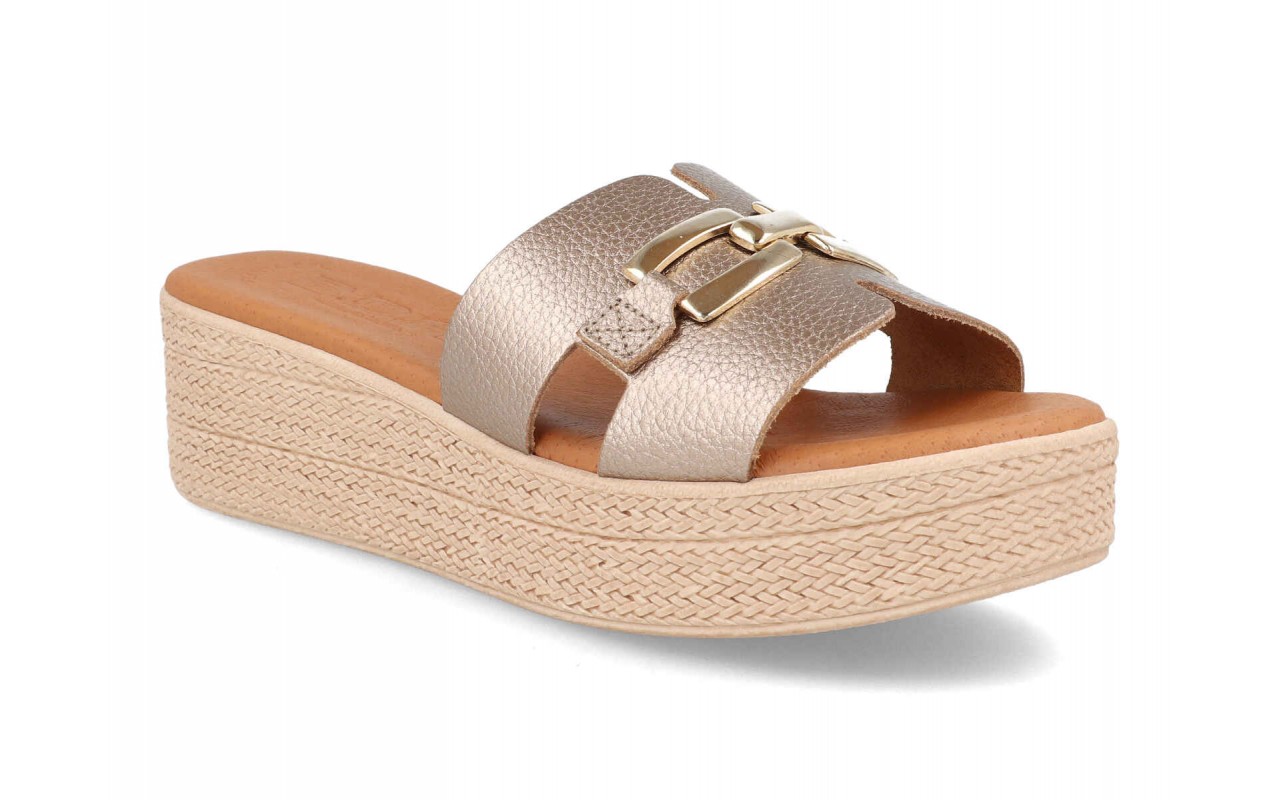 Sandalia plataforma para mujer modelo 205 en piel fabricada en España cómoda y moderna 3 Sandalia plataforma para mujer modelo 205 en piel fabricada en España cómoda y moderna - Image 3