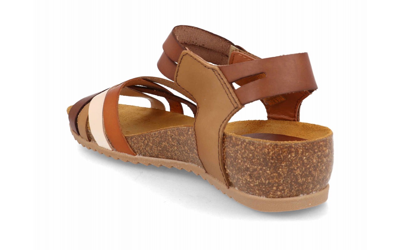 Sandalia de piel cómoda para mujer modelo 2776 con cuña bio – Fabricada en España 6 Sandalia de piel cómoda para mujer modelo 2776 con cuña bio – Fabricada en España - Image 6