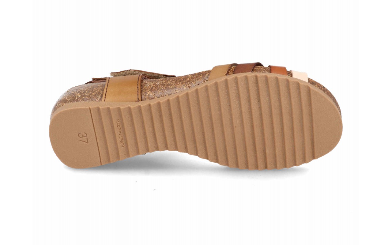 Sandalia de piel cómoda para mujer modelo 2776 con cuña bio – Fabricada en España 7 Sandalia de piel cómoda para mujer modelo 2776 con cuña bio – Fabricada en España - Image 7