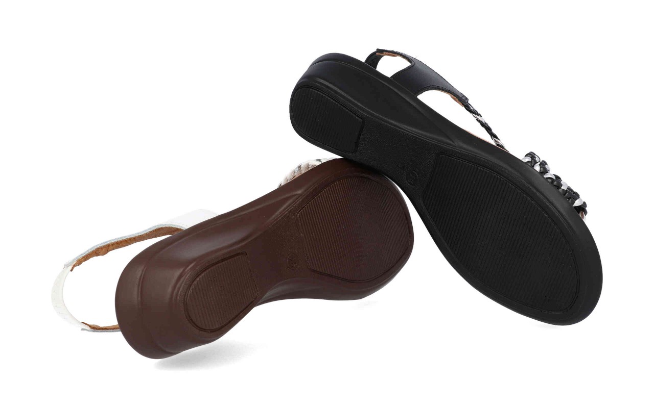 Sandalia de piel cómoda para mujer modelo 323 con cuña baja y planta de gel – Fabricada en España 7 Sandalia de piel cómoda para mujer modelo 323 con cuña baja y planta de gel – Fabricada en España - Image 7