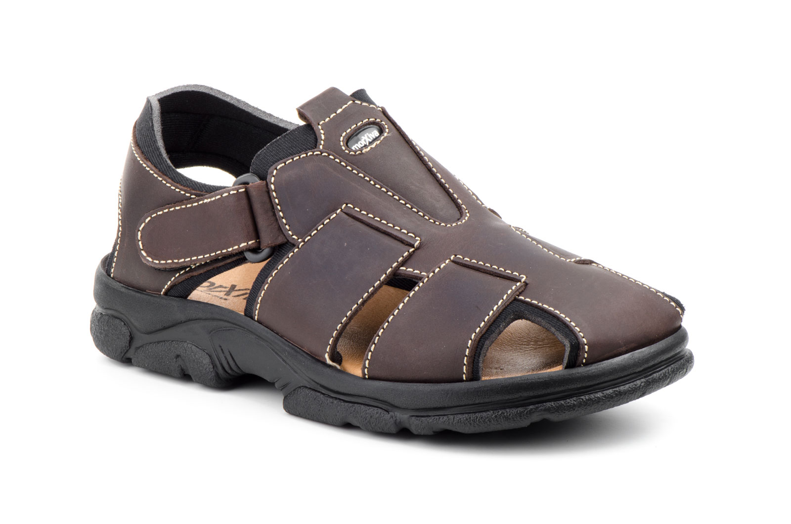 Sandalia californiana de caballero en piel modelo 7003 cómoda y fabricada en España 1 sandalia californiana caballero piel 7003