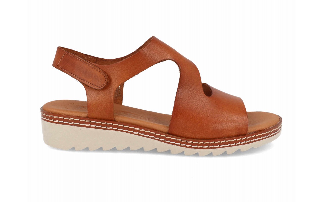 Sandalia de piel cómoda para mujer modelo 866 con cuña baja y planta de gel – Fabricada en España 7 Sandalia de piel cómoda para mujer modelo 866 con cuña baja y planta de gel – Fabricada en España - Image 7