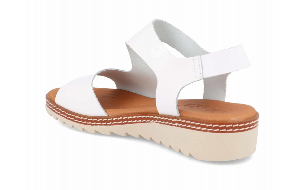 Sandalia de piel cómoda para mujer modelo 866 con cuña baja y planta de gel – Fabricada en España 9 Sandalia de piel cómoda para mujer modelo 866 con cuña baja y planta de gel – Fabricada en España - Image 9