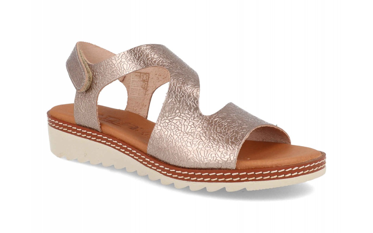 Sandalia de piel cómoda para mujer modelo 866 con cuña baja y planta de gel – Fabricada en España 10 Sandalia de piel cómoda para mujer modelo 866 con cuña baja y planta de gel – Fabricada en España - Image 10