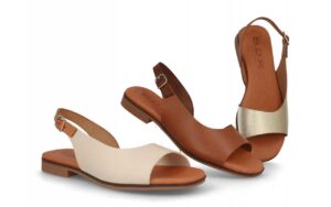 sandalia plana de piel mujer modelo 3005